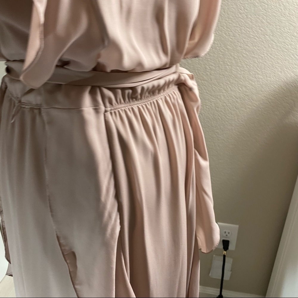 BCBGMaxazria Kollin Mauve Rose Maxi Dress Sz S - Picture 7 of 16